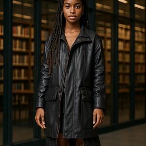 Vintage Oversized  100% Leather Unisex  Jacket